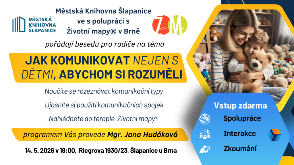 Beseda pro rodiče v Městské knihovně Šlapanice